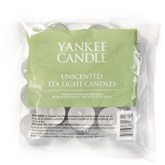 Unscented Tea Light Candles gcsu5
