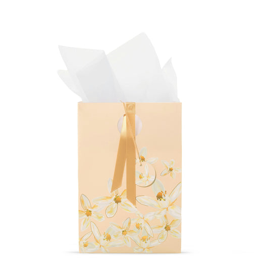 Peach Jasmine Floral Gift Bag 75mb2