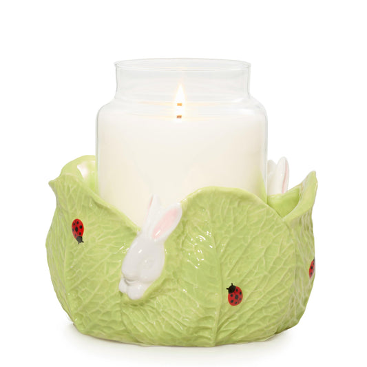 Ceramic Easter Bunny Jar Candle Holder jqt9s